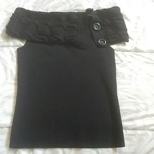 Dana Buchman Black top no sleeves